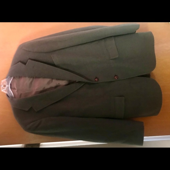 Man’s Sport Coat Camel Hair Grey-Brown Large Fabric Scotland Made USA Orig Owner - Picture 16 of 16